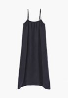 Bayan Lacivert Askılı Uzun Elbise (TENCEL™ )