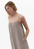 Bayan Kum Beji Askılı Uzun Elbise (TENCEL™ )