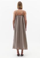 Bayan Kum Beji Askılı Uzun Elbise (TENCEL™ )