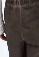 Bayan Kahverengi Orta Bel Wide-Leg Pantolon ( TENCEL™ )