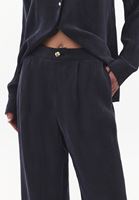 Bayan Lacivert Straight-Fit Pantolon ( TENCEL™ )