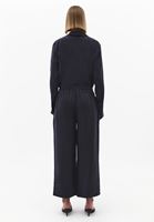 Bayan Lacivert Straight-Fit Pantolon ( TENCEL™ )