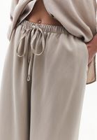 Bayan Bej Wide-Leg Pantolon ( TENCEL™ )
