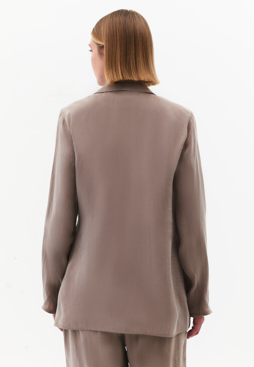Blazer Ceket ve Tencel Pantolon Kombini