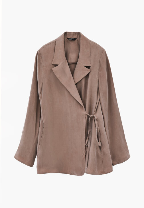 Blazer Ceket ve Tencel Pantolon Kombini