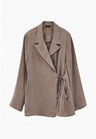 Bayan Kum Beji Bağlamalı Blazer Ceket ( TENCEL™ )