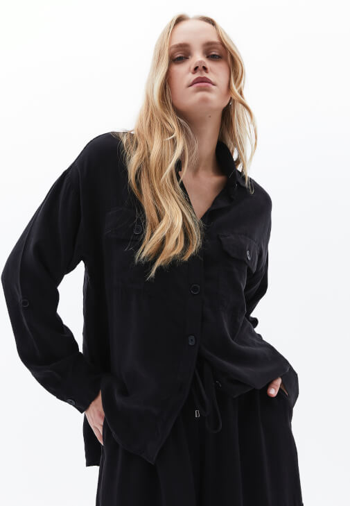  Oversize Cepli Gömlek ( TENCEL™ )