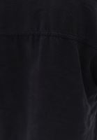 Bayan Siyah Oversize Cepli Gömlek ( TENCEL™ )