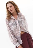 Bayan Çok Renkli Cep Detaylı Gömlek ( TENCEL™ )