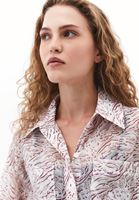 Bayan Çok Renkli Cep Detaylı Gömlek ( TENCEL™ )