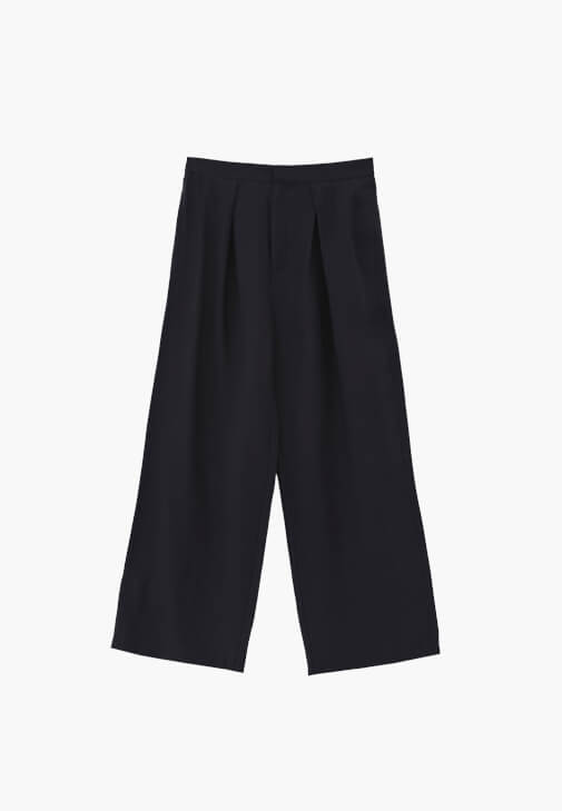 Tencel Pantolon ve Düğmeli Bluz Kombini