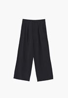 Bayan Siyah Wide-Leg Pantolon ( TENCEL™ )