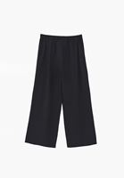 Bayan Siyah Wide-Leg Pantolon ( TENCEL™ )
