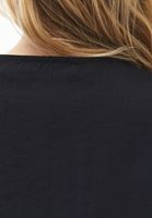 Bayan Siyah Düğmeli Bluz ( TENCEL™ )