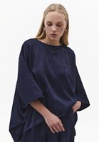 Bayan Lacivert Desenli Bluz ( TENCEL™ )