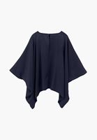 Bayan Lacivert Desenli Bluz ( TENCEL™ )