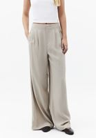 Bayan Bej Ultra Yüksek Bel Pantolon ( TENCEL™ )