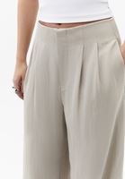 Bayan Bej Ultra Yüksek Bel Pantolon ( TENCEL™ )
