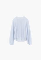 Bayan Gök Mavisi Jakarlı Balon Bluz