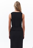 Bayan Siyah Bağlama Detaylı Yelek