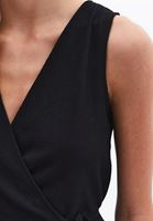 Bayan Siyah Bağlama Detaylı Yelek