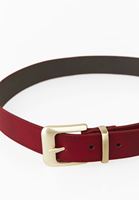 Bayan Kırmızı Tokalı Kemer