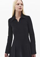 Bayan Siyah Godeli Mini Elbise