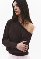 Bayan Kahverengi Bot Yaka Kazak