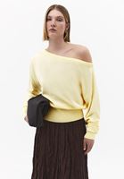 Bayan Sarı Bot Yaka Kazak