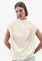 Bayan Krem Dökümlü Bluz