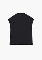 Bayan Siyah Dökümlü Degaje Bluz