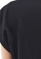 Bayan Siyah Dökümlü Bluz