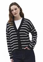 Bayan Çok Renkli V Yaka Çizgili Hırka