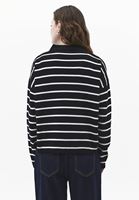 Bayan Çok Renkli V Yaka Çizgili Hırka