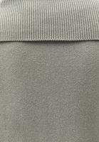 Bayan Yeşil Düğme Detaylı Jakarlı Kazak