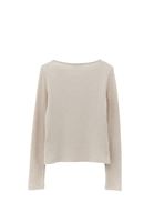 Bayan Bej Bot Yaka Bağlama Detaylı Bluz