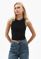 Bayan Siyah Halter Yaka Triko Atlet