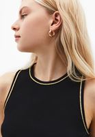 Bayan Siyah Halter Yaka Triko Atlet