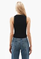 Bayan Siyah Halter Yaka Triko Atlet