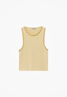 Bayan Sarı Halter Yaka Triko Atlet