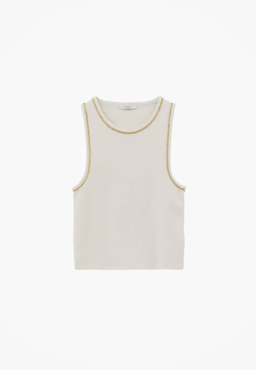 Simli Atlet ve Mom-Fit Pantolon Kombini