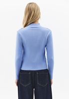 Bayan Çok Renkli Yüksek Yaka Jakarlı Hırka