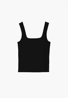 Bayan Siyah Düğmeli Triko Atlet