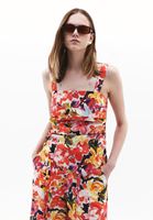 Bayan Çok Renkli Asimetrik Kesim Askılı Atlet