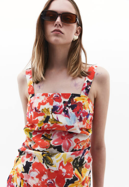 Askılı Atlet ve Culotte Pantolon Kombini