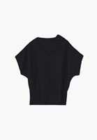 Bayan Siyah Yaka Detaylı Transparan Bluz