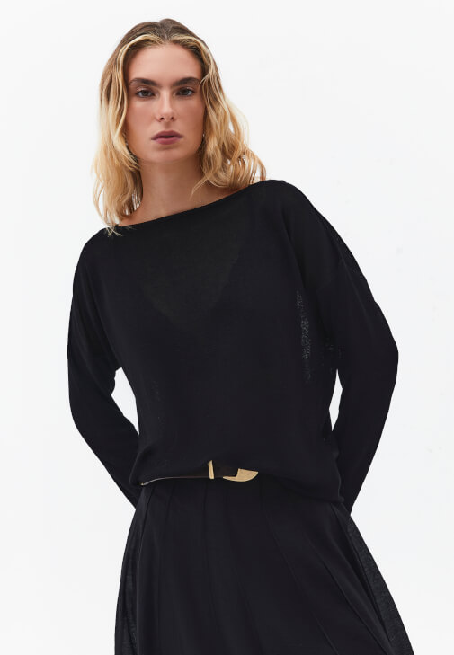 Siyah Bot Yaka Kazak