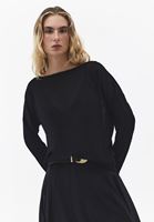 Bayan Siyah Bot Yaka Kazak