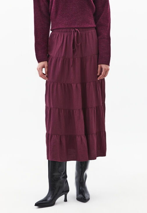 Midi Etek ve Balıkçı Yaka Kazak Kombini