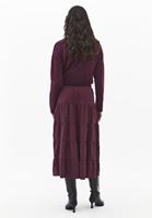 Bayan Mor Yüksek Bel Midi Etek